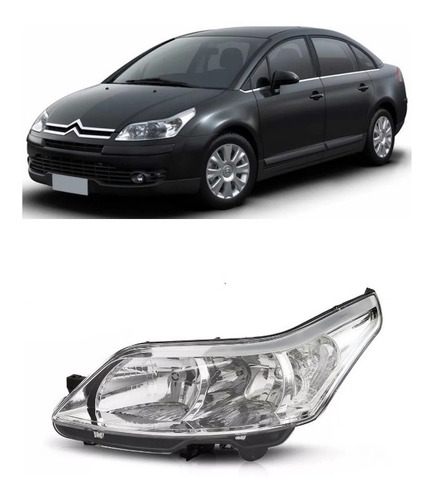 Farol C4 Pallas E Hatch 07 08 09 10 11 12 13 Novo Esquerdo