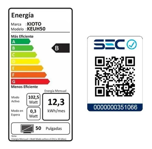 Imagen 7 de 9 de Televisor De 50 Pulgadas 4k Hdr Marca Kioto Nueva Y Sellada
