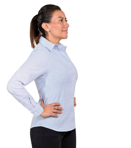 Imagen 2 de 6 de Blusa Formal Manga Larga