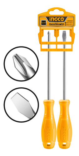 Juego X2 Destornillador (eco) Hksd0258 Amarillo