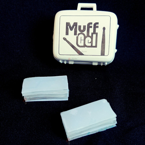 Imagem 1 de 6 de Muff Gel Com 6 Unidades. Gel Abafador Para Bateria Percussão