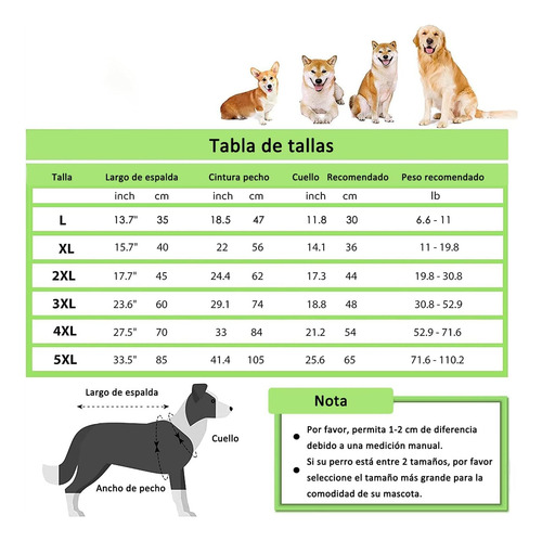 Azuldimen Impermeable Para Perros Chaqueta De Lluvia Ligera