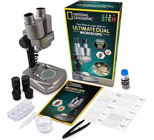 Kit de microscopio, kit de ciencia de microscopio para niños