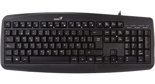 Imagen 2 de 6 de Combo Teclado Y Mouse Genius Km-200 Alambrico