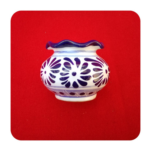 Imagen 2 de 5 de Set 25 Velas Talavera Poblana Macetita 6 Cm Fiesta Bodas Vls