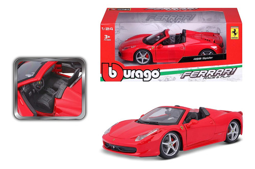 Burago Race&play Ferrari 458 Spider Escala 1/24