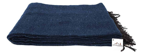 Open Road Goods Handmade Slate Blue Yoga Blanket - Manta Mex