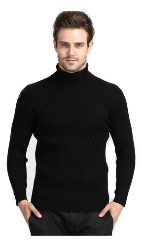 Suéter Con Patrón Vertical De Color Liso