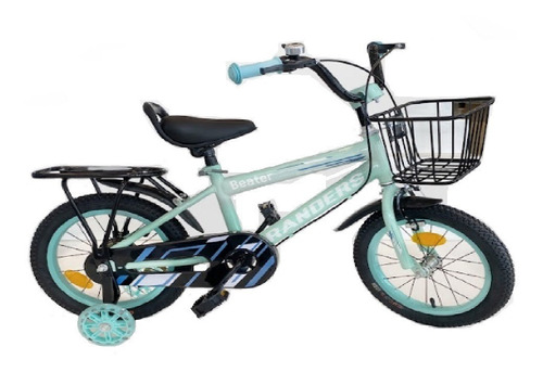 Imagen 1 de 7 de Bicicleta Niña Infantil Rodado 14 Randers Verde Agua 