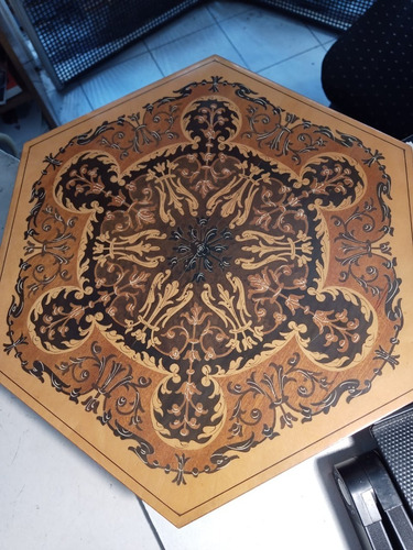 Mesa Musical Marquetería Y Pintada A Mano Italiana Funciona