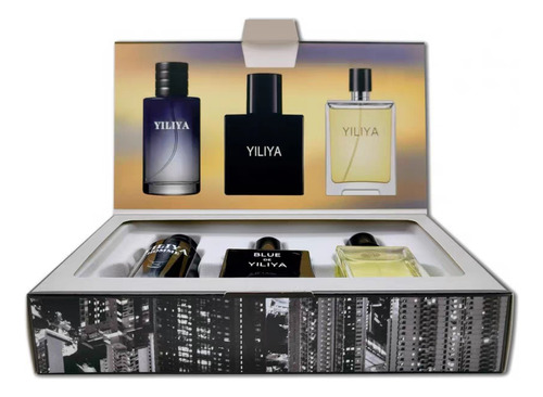 Mini Set De 3 Pzs Perfumes Fragancia 30ml Caballero Men