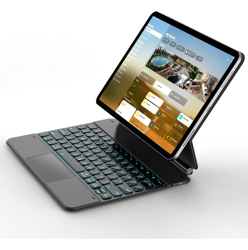 Teclado Inalambrico Ultrafino Trackpad Para iPad Pro 6th 5th
