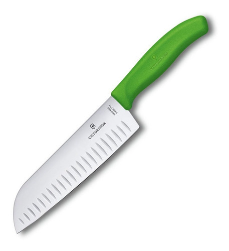 Cuchillo Santoku Victorinox 6.8526.17l4b De 17 Cm. Verde