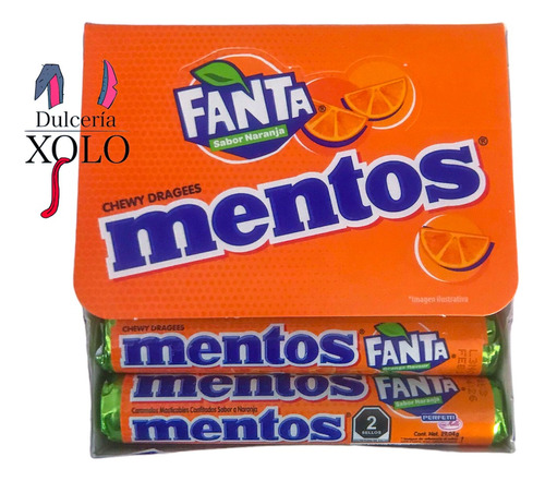 Mentos Fanta Caramelos Masticables 12 Rollos