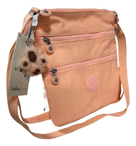 Bolsa Bandolera Kipling Original Keiko Mellow Peach