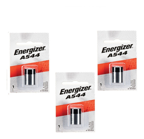 Pilas 6v A544 4lr44 Energizer X 3u Alarma Presencia Auto