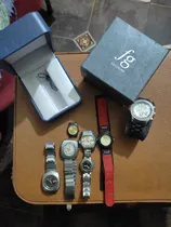 Comprar Lote De 7 Relojes Pulsera Y 2 Cajas De Reloj 