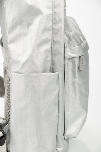 Bolso Tipo Tula Para Hombre Morral En Lona Encerada Color Plateado