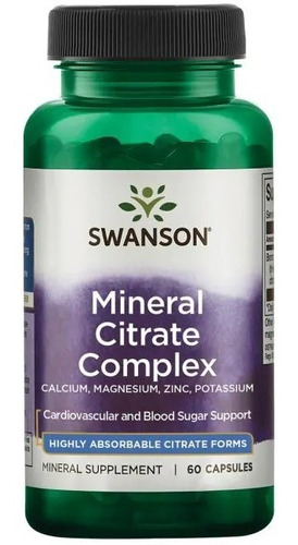 Multi Mineral Complex 60 Caps Calcio Magnesio Zinc Y Potasio