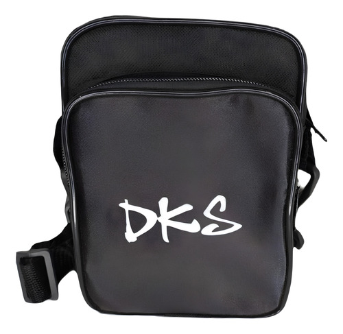 Shoulder Bag Dks Preto Refletiva Alça Regulável 