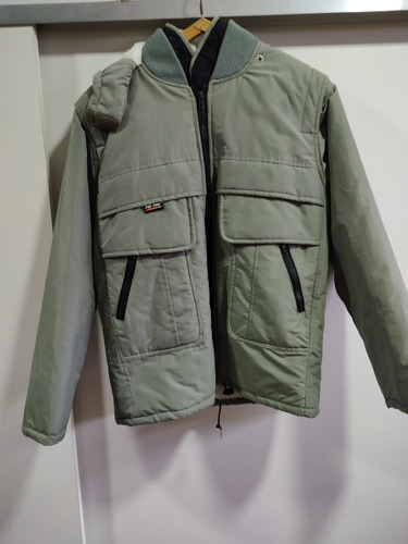 Campera Impermeable Niño Con Corderito Sintético Talle 16