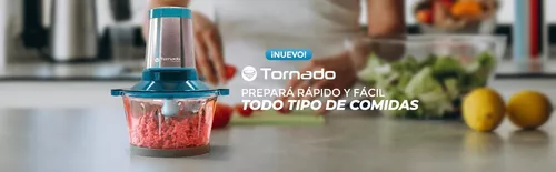 Tornado - Procesador eléctrico de alimentos y picador de verduras,  procesadores de alimentos de vidrio, picadora de carne, picadora de  alimentos