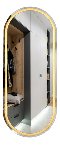 Espelho Lapidado Jateado Com Led Touch 170x70 Moderno
