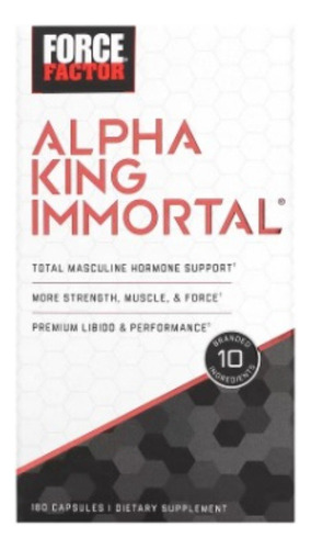 Force Factor Alpha King Immortal, 180 Capsulas