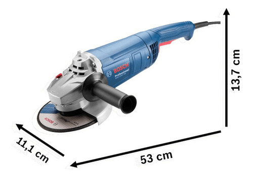 Combo Esmerilhadeira Gws 2200-180 Gws 850 Cor Azul