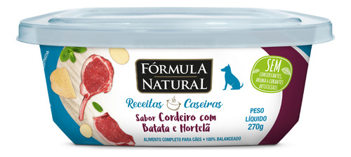 Ração Úmida Formula Natural Para Cães Sabor Cordeiro 270g