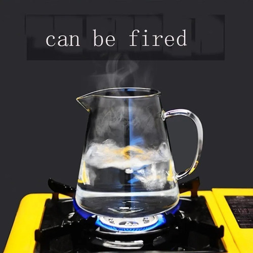 Imagen 3 de 10 de Tetera Vidrio Resistente Al Fuego Con Infusor Para Té 1200ml