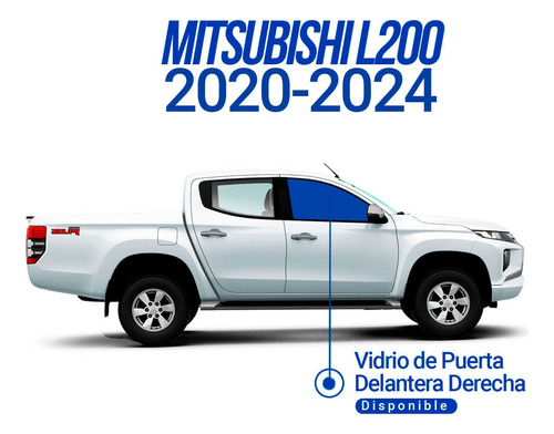 Vidrio Puerta Delantera Derecha Mitsubishi L200 2020-24