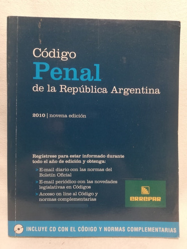 Codigo Penal De La Republica Argentina,2010, Errepar