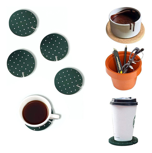 Juego De 6 Posavasos Absorbentes Cactus Para Bebidas