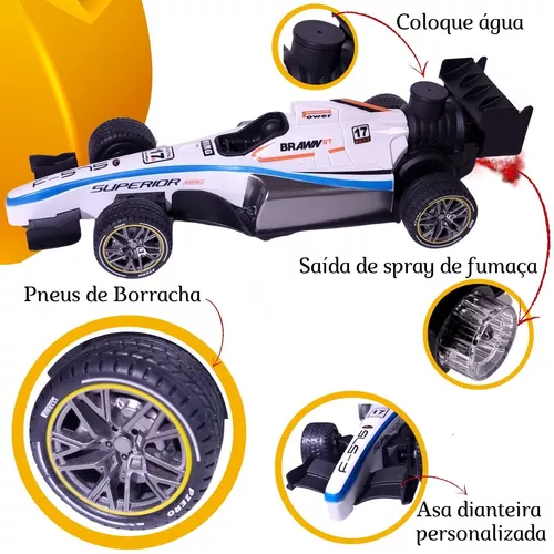 Carrinho Controle Remoto Formula1 Bateria Recarregável Racin