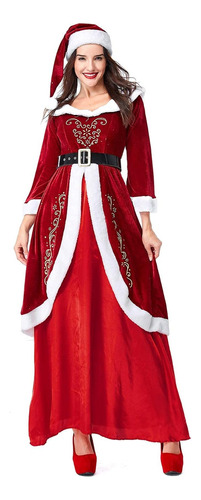 Disfraz Señora Claus Para Mujer Vestidos Ayudante Claus Tall