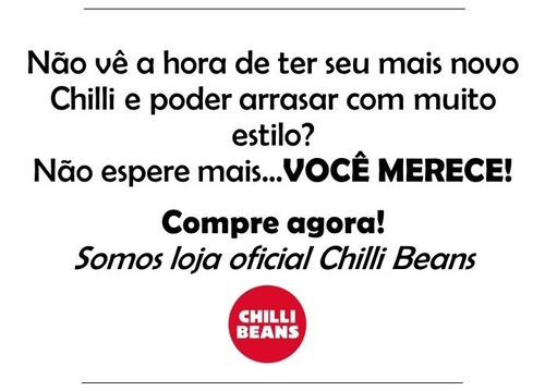 Relógio Masculino Chilli Beans Couro Prata Preto + Brinde