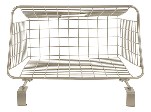 Canasta De Alambre Para Basura Con Soporte De Plástico Para