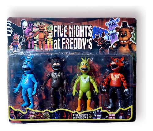 Five Nights At Freddy Blister Set X4 Muñecos