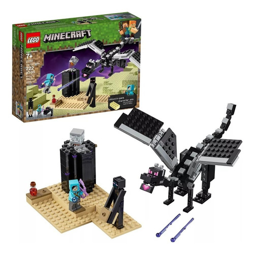 Set de construcción Lego Minecraft The end battle 222 piezas  en  caja