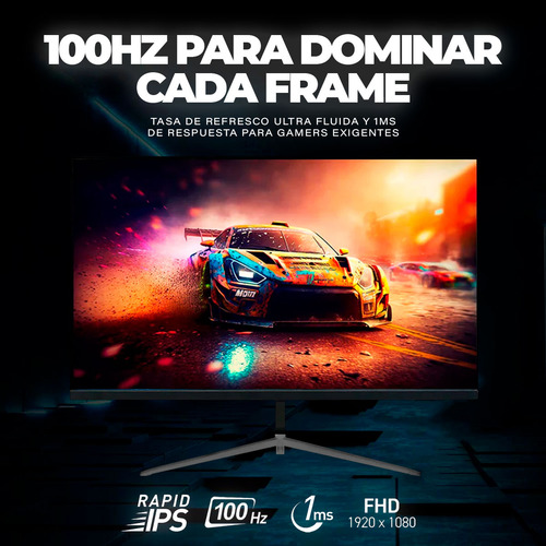 Monitor Gamer 24 Pulgadas Tecmiyo Fhd 100hz 1ms Anti Reflejo