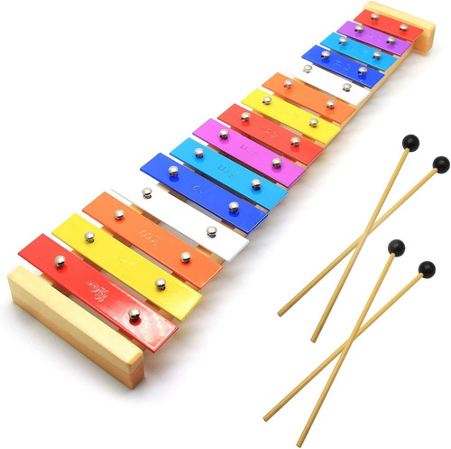 Glockenspiel De Xilófono De Madera   Para Niños Peque...