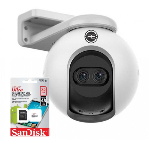 Camara Ip Wifi Ezviz 2mp Exterior 2 Lentes Motorizada C/32gb