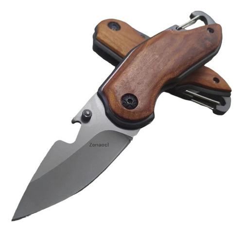 Cuchillo Tactico Supervivencia Caza Outdoor Mango Madera