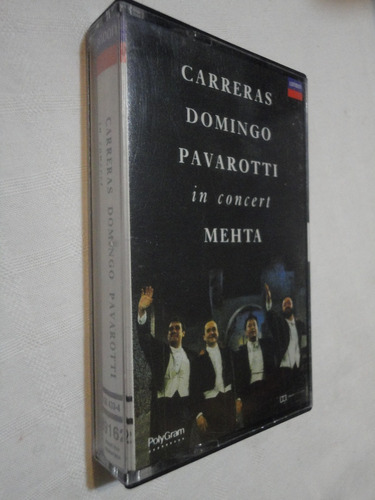Cassette - Carreras Domingo Pavarotti In Concert Mehta 