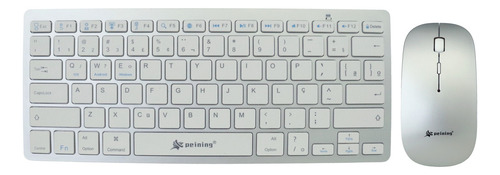Combo Teclado E Mouse Sem Fio Bluetooth Slim Fr-3001m