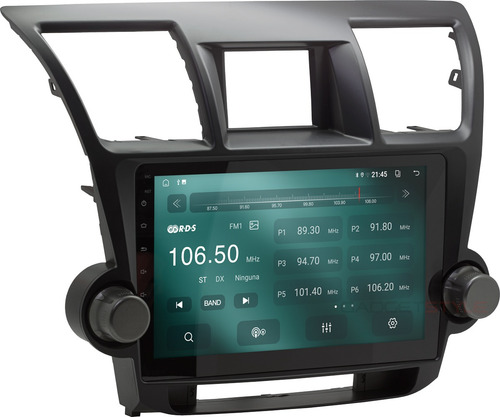 Estereo Toyota Highlander 2008 A 2013 Carplay Wifi 2 32gb Color Negro