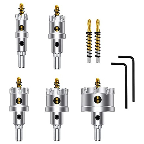 Juego De 7 Brocas De Perforación Tct Metal Duro, Juego...