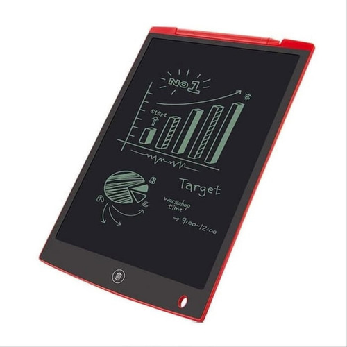 Pizarra Tablet Magica Anotador Dibuja Lcd Borra Sin Papel Color Rojo