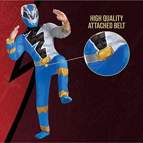 Disfraz De Power Ranger Azul Para Niños, Traje Oficial De Po